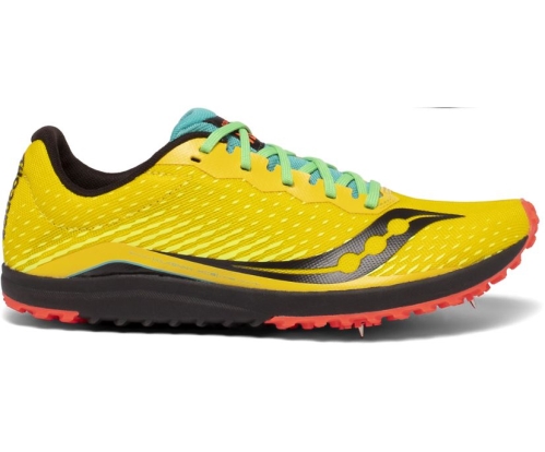 Tenis Saucony Kilkenny XC8 Spike Hombre Zapatillas Running Amarillo Mutant México MX-162-XE